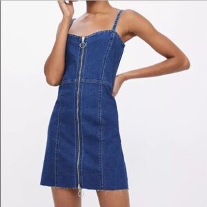 Zara denim mini dress sz xs